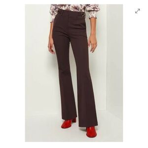 NWT Derek Lam 10 Crosby Pallas Slim Flare D-Ring Pants- Size 12
